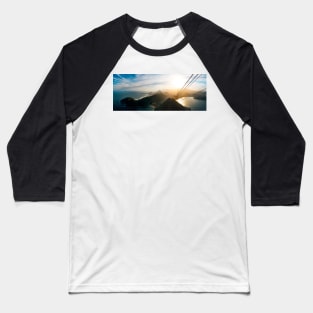 Rio de Janeiro Skyline With Christ the Redeemer Seen From Sugarloaf Baseball T-Shirt